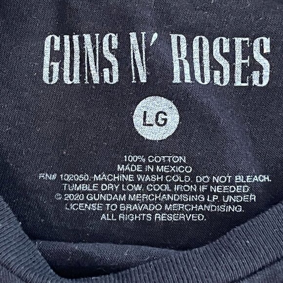 Guns N‎ Roses Shirt Mens Large Black Short Sleeve Pullover Graphic Print - Picture 3 of 7